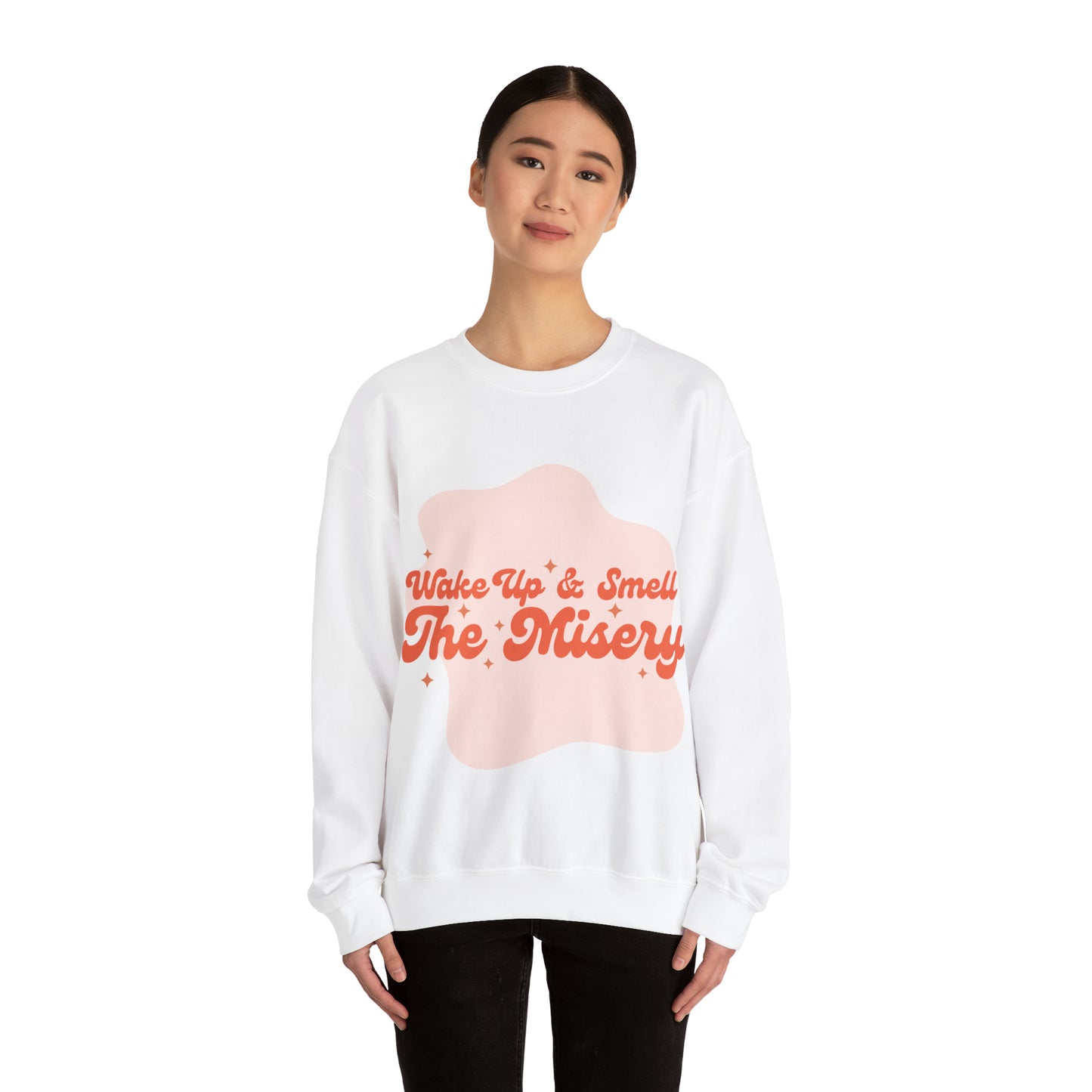 Wake Up & Smell the Misery | Pink | Crewneck Sweatshirt