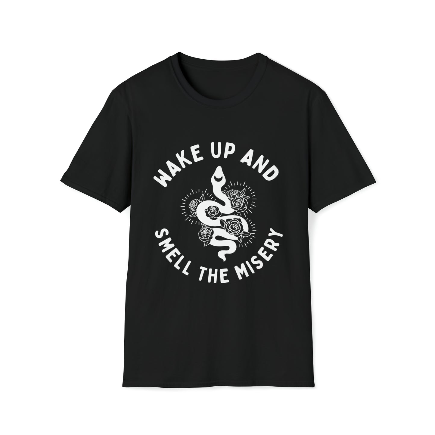 Wake Up & Smell the Misery | Unisex Softstyle T-Shirt