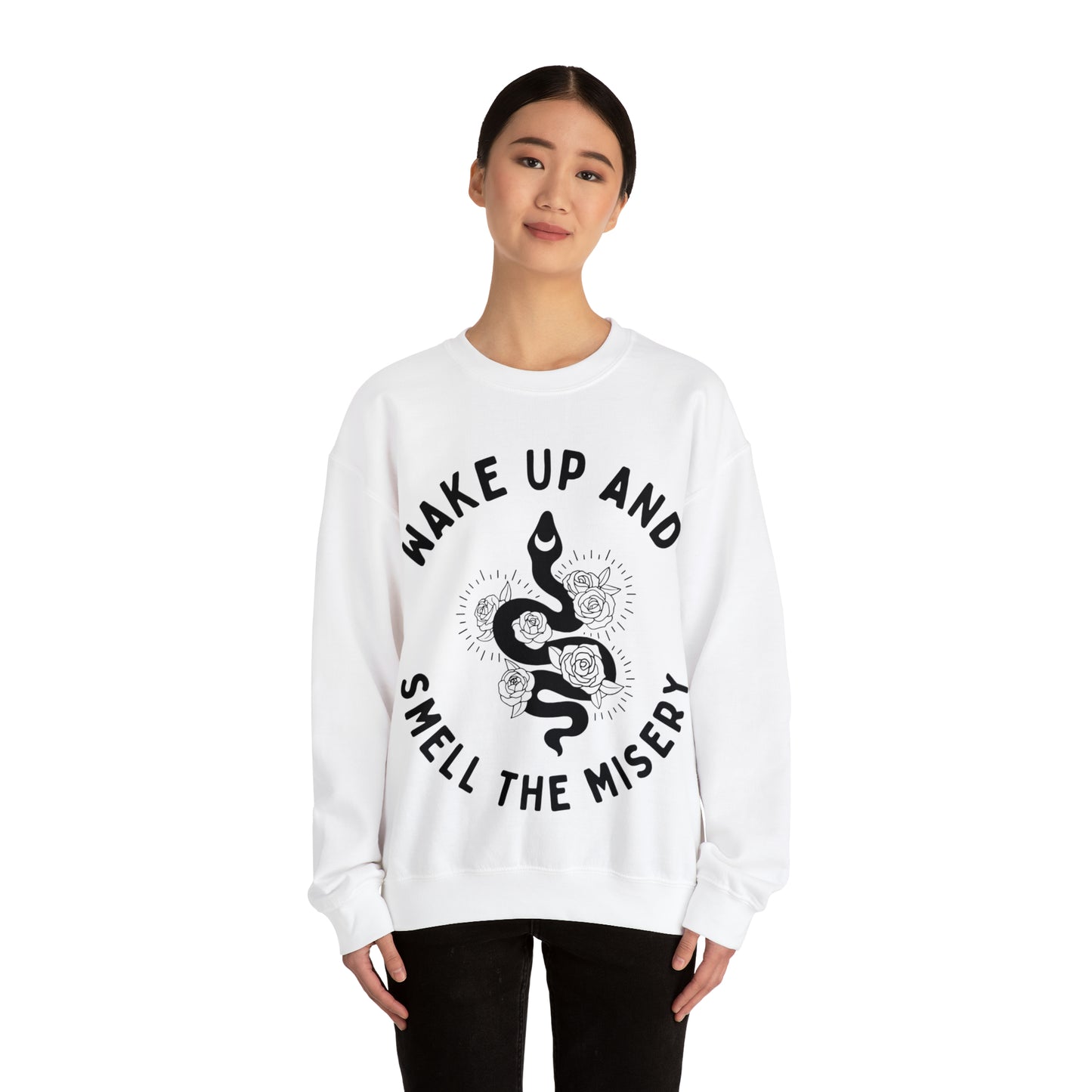 Wake Up & Smell the Misery | Crewneck Sweatshirt