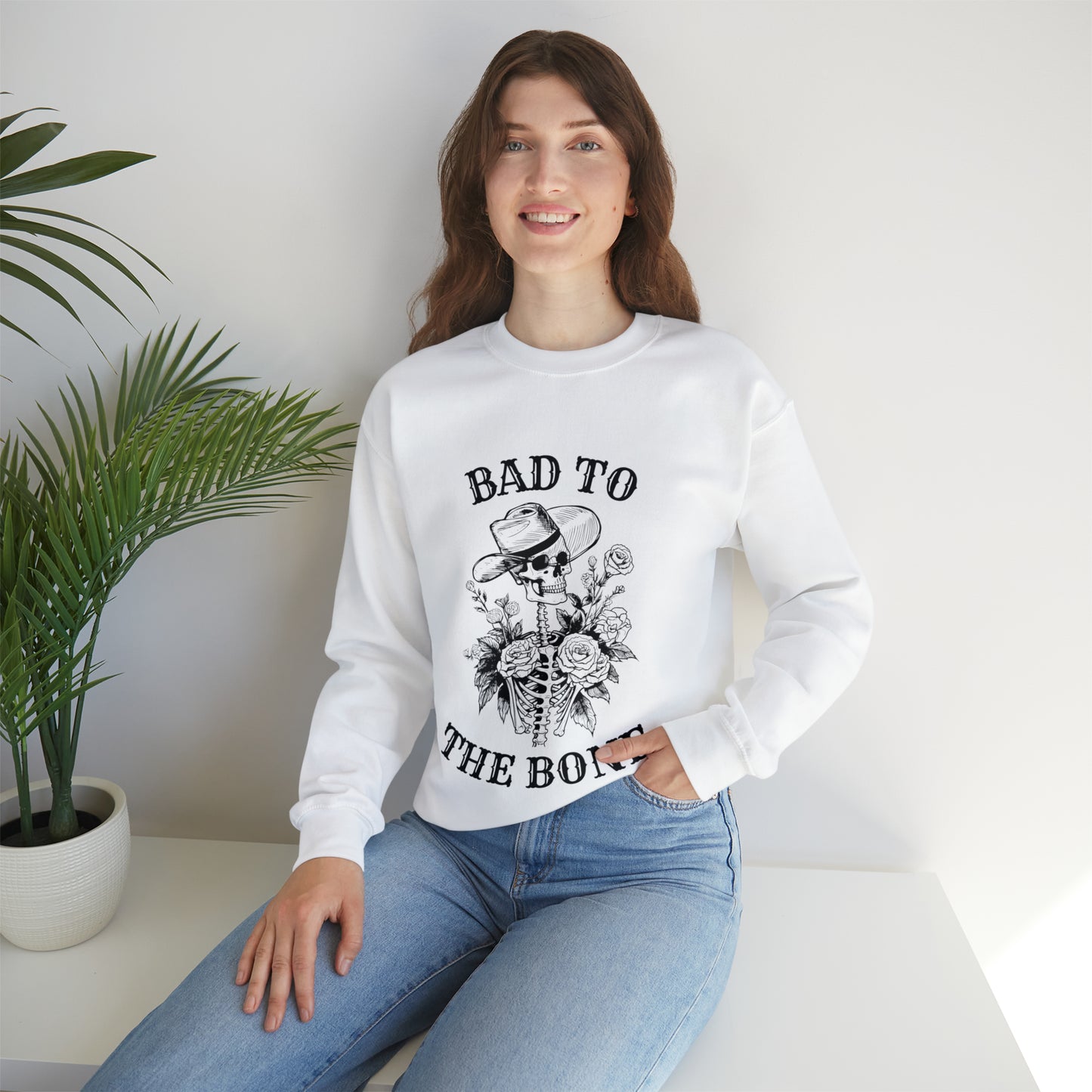 Bad to the Bone | Crewneck Sweatshirt