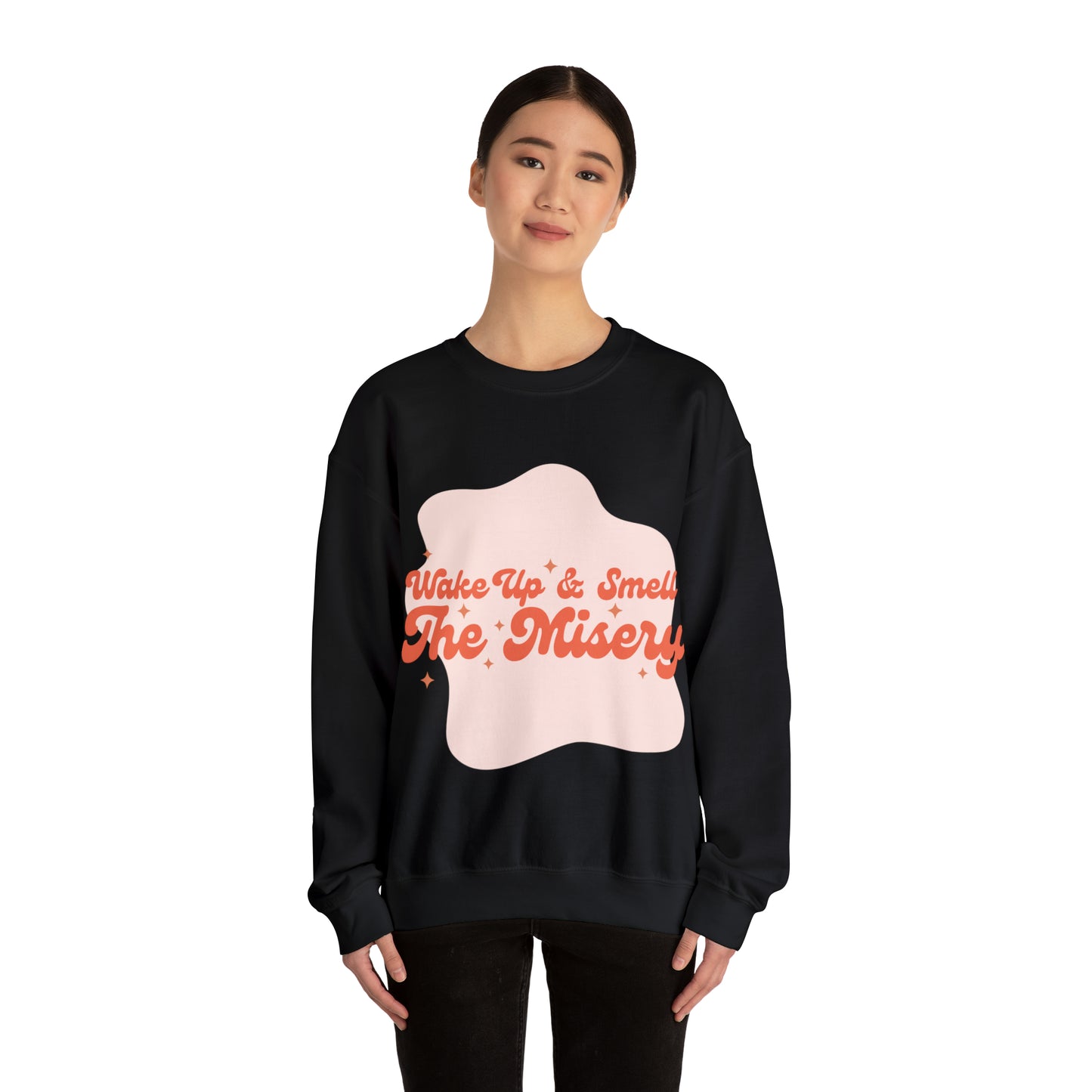 Wake Up & Smell the Misery | Pink | Crewneck Sweatshirt